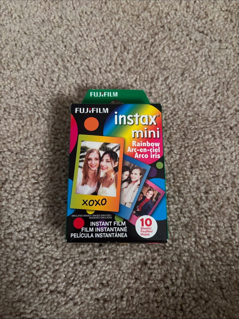 Fujifilm Instax Mini Rainbow Multicolor Border Instant Film Pack